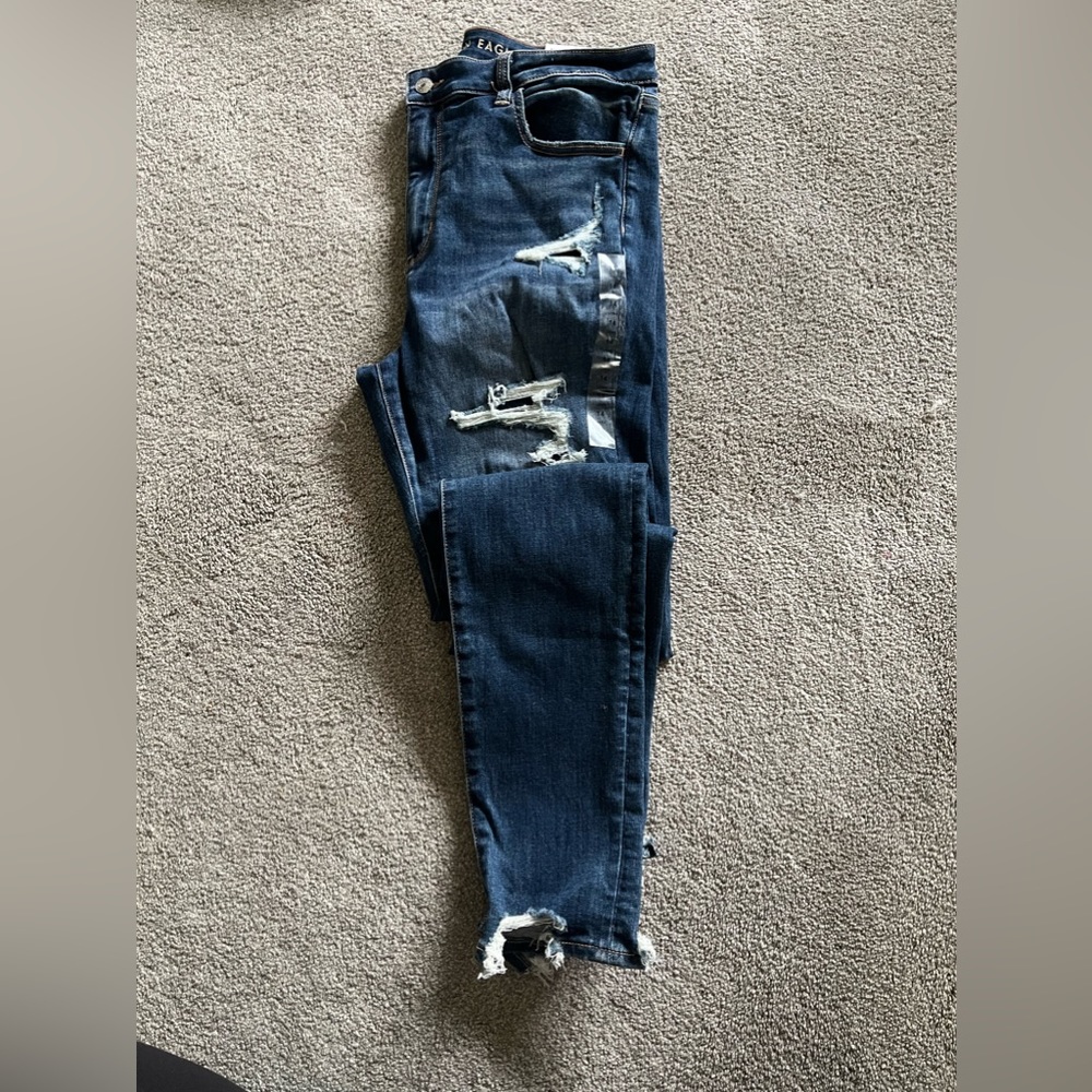NWT American Eagle Next Level Stretch Super Hi-Rise jeggings 14 Long